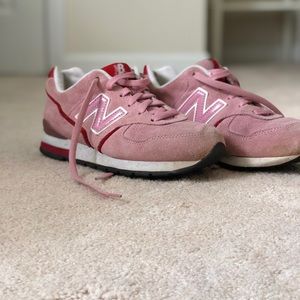 RARE NEW BALANCE 594 Pink and Red Suade Women’s